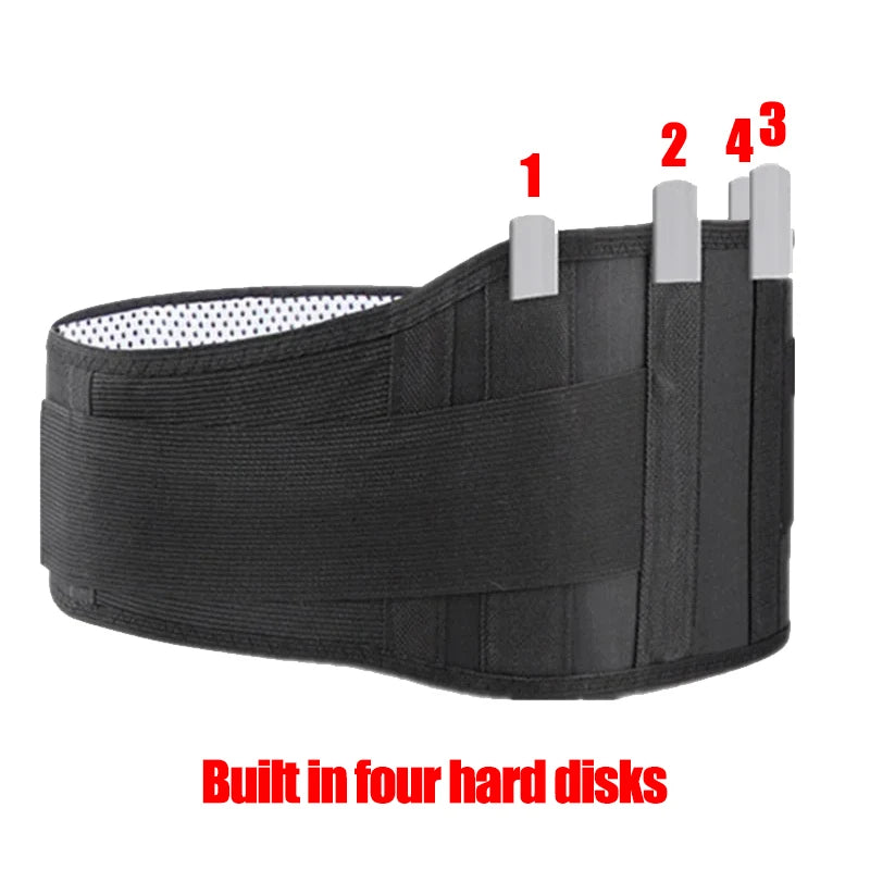 Adjustable Magnets Self-Heating Magnetic Therapy Back And Waist Support Belt Massage Sports Protector Lumbar Brace Band SleepClear