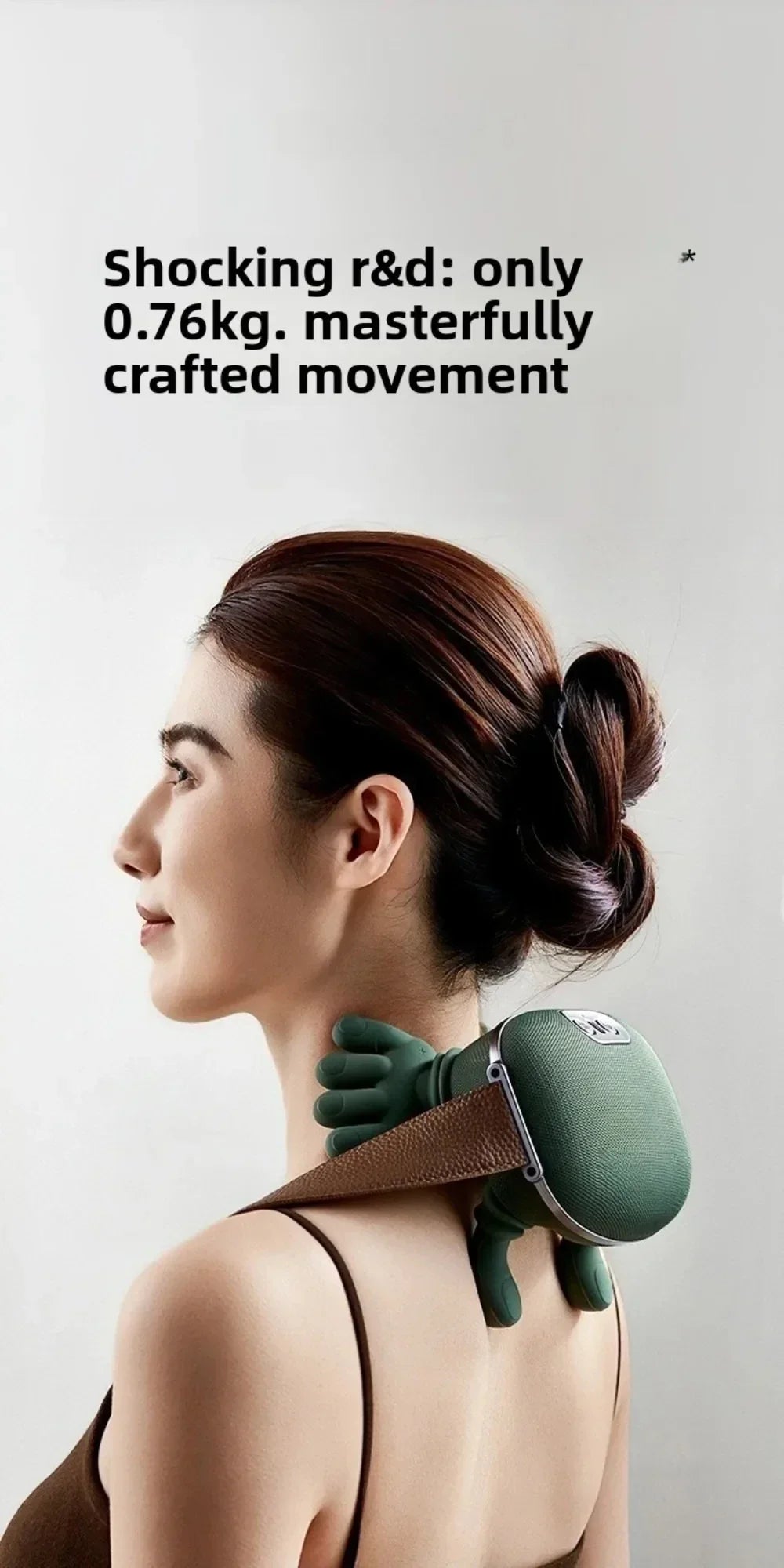 Bionic Neck Shoulder Massager Heated Back Massagers Electric Kneading Muscles Massage Pillow Neck Waist Leg Body ﻿3-Level Modes SleepClear