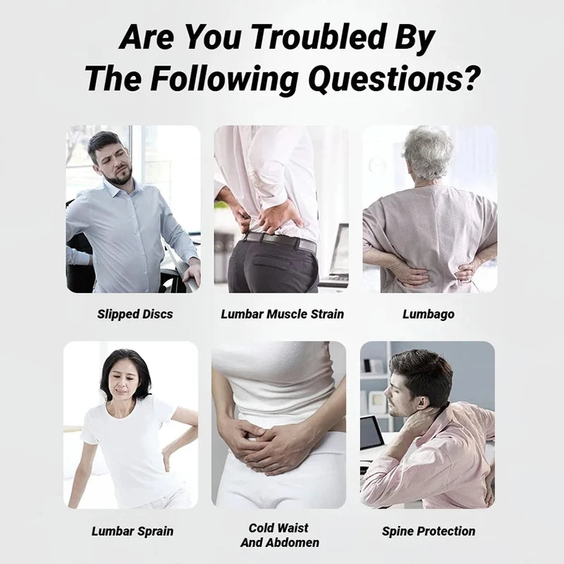 Adjustable Magnets Self-Heating Magnetic Therapy Back And Waist Support Belt Massage Sports Protector Lumbar Brace Band SleepClear